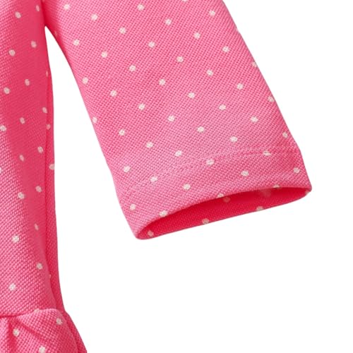 Girl's Polo Dress, Ruffle Pique Shirtdress School Uniform for Kids Toddler Baby Children4