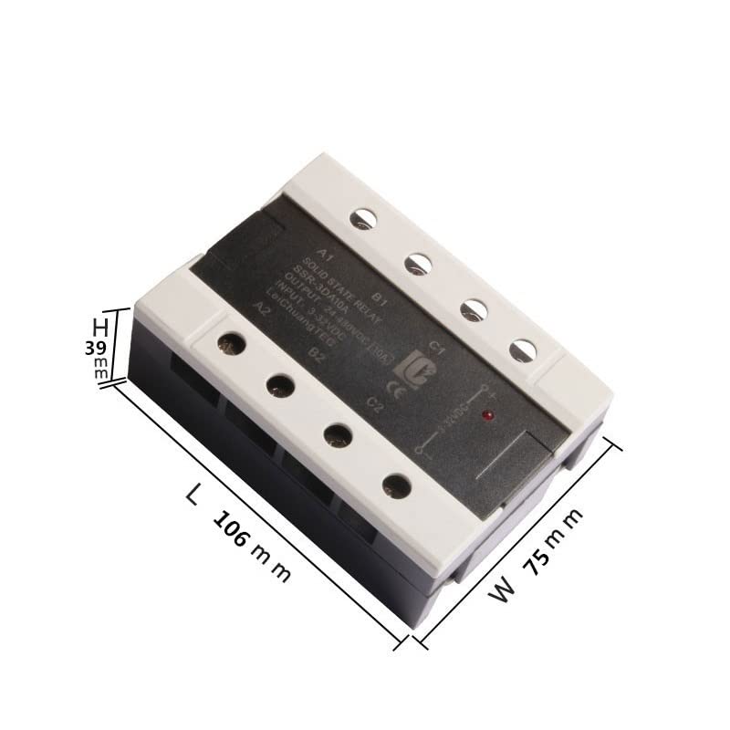 SSR 100A triphasé relais statique pour contrôle industriel DC-AC