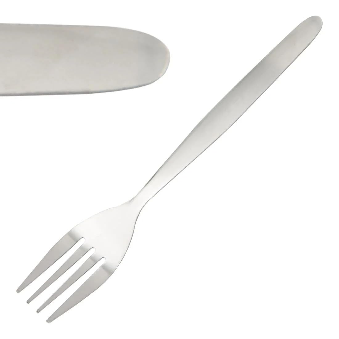 Olympia Kelso Stainless Steel Dessert Fork Set of 12 - Appetizer, Fruit, Mini Cake Forks Cutlery C119
