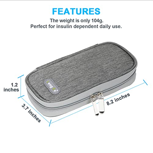 Image of YOUSHARES Insulin Cooler Travel Case, Diabetic Travel Case TSA Approved with 2 Ice Packs for GLP-1, for Ozempic, for Insulin Pens and Insulin Vials for Daily & Travel
