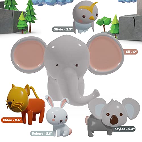 Mold Free Bath Toys For Babies And Toddlers, Animal No Hole Bath Toys, No Mold For Tub,Beach,Pool, Bpa-Free, Dishwasher-Safe, Infant Bath Toys No Holes 0 1 3 6 12 18 Months #TOP5