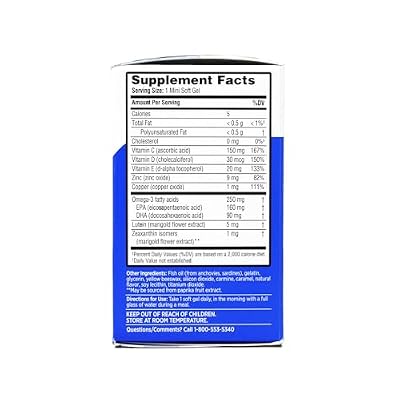 Ocuvite Eye Health Supplement with Vitamin D, Mini Softgels, 30 Count (Pack of 2)