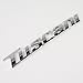 Hyundai Motors Genuine 863202C000, 863302C000 Front Hood Rear Trunk 2.7 Elisa Tuscani Logo Emblem 4-pc Set For 01 02 03 04 05 06 Hyundai Tiburon : Coupe SIII