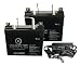 12V 35AH Wheelchair AGM U1 Battery and Charger Replacement Kit