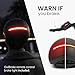 Overade Innovation - 'Life' Helmet with Visor for Bicycle and Scooter, with Powerful Front/Rear Light, Oximote Remote Control Included, Brake Light Function Included, One Size fits All. (Ruby Red)