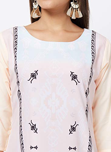 Image of LookMark Womens Printed Crepe A-Line Kurti (Pack of 2 Kurti)