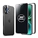 MINIKA 360度 覗き見防止フィルム iPhone 16 ガラスフィルム 覗き見防止 360 アイフォン16 保護フィルム 360° 全方向 覗き見 いPhone16 フィルム 覗き見防止フィルター iPhone16 用 画面フィルム 保護シート 【プライバシー/のぞき見防止/上下左右 見えない 】 iPhone16 カメラフィルム 付き