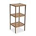 Versa Louis Mueble para el Baño Auxiliar, almacenaje con 3 baldas, Medidas (Al x L x An) 80 x 33 x 34 cm, Madera, Color Marrón, 3 estantes