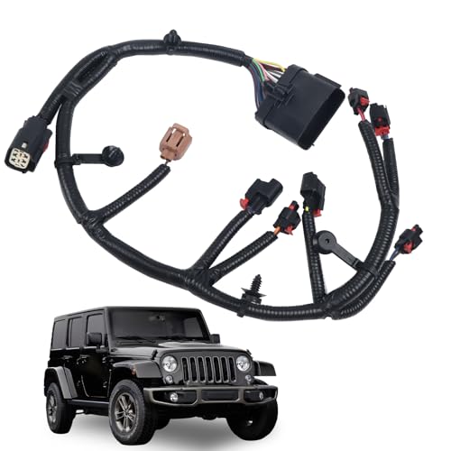68087837AC Injector Wiring Engine Wire Harness Compatible with Ram 1500 Classic Jeep Wrangler JK Replace68087837AD 68087837AE 68087837AF 68087837AG 68087837AH 68087837AI 68087837AJ 68087837AK