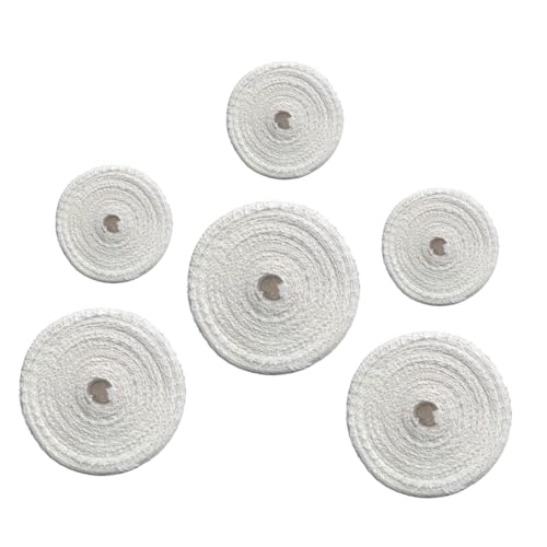 COLLBATH 6 Rollos Malla Elástica para Embutidos y Jamón Cuerda de Algodón Resistente para Cocinar y Curar Carne para Asados y Ahumados Cocina Paquete de Unidades