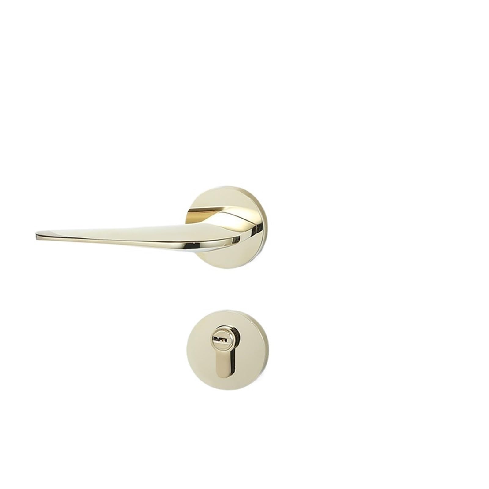 Serrure de porte en laiton galvanisé doré chic médiéval pour chambre élégante