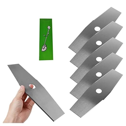 5 Facas Lâmina Roçadeira 2 Pontas 300mm Furo 1pol 25,4mm 2mm