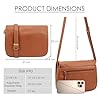 Lloyd Baker Genuine Leather Crossbody Bag, Soft Shoulder Handbag with Adjustable Strap, Compact Size with Multiple Compartments, Nahan (Tan) #1