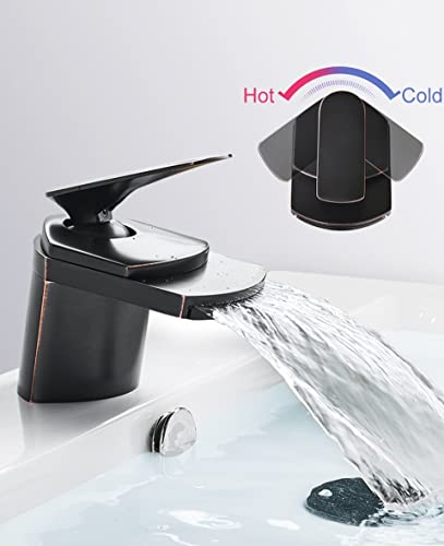 Robinet cascade salle de bain mitigeur eau chaude froide pour lavabo moderne