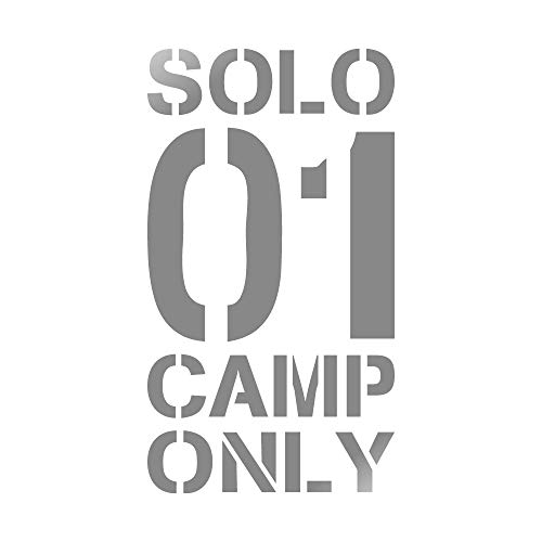 SOLO CAMP ONLY �J�b�e�B���O �X�e�b�J�[ �V���o�[ �\���L�����v