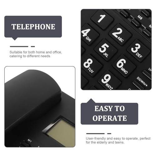 Téléphone fixe à touches grand format pour senior et bureau - 5