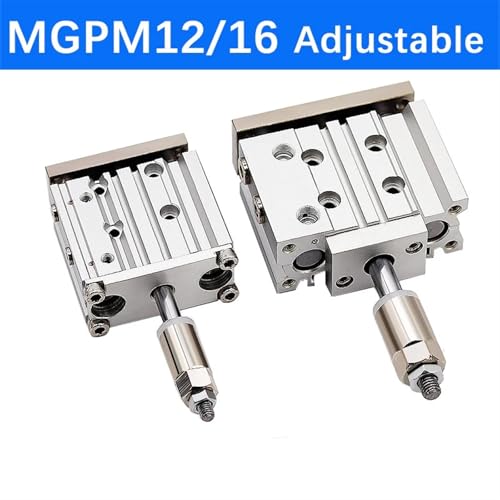 Vérin pneumatique MGPM12 à trois axes et course réglable de 150mm - 2