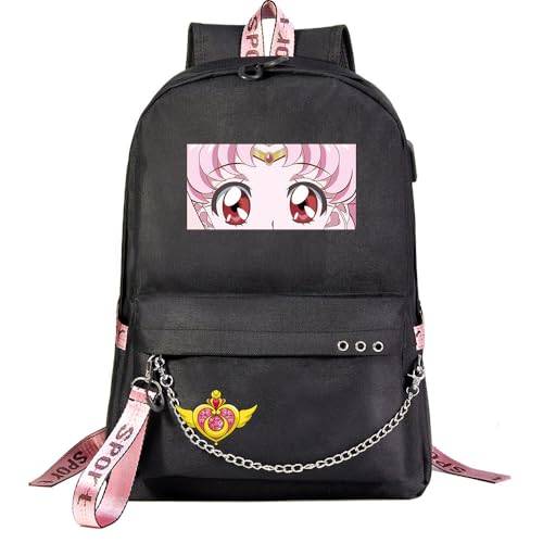 TIANSTON Mochila de estudiante Sailors Moons para viajes - Bolsa antirrobo para portátil que se adapta a 15,6 pulgadas, correas de hombro transpirables para mayor comodidad #9