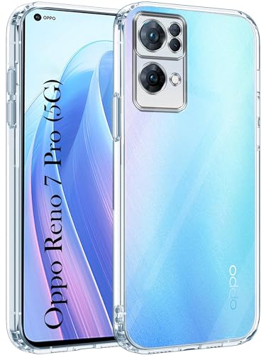 Image of Jkobi Back Case Cover for Oppo Reno7 Pro 5G | Reno 7 Pro 5G (Silicone Clear Shockproof Case | Soft and Flexible)