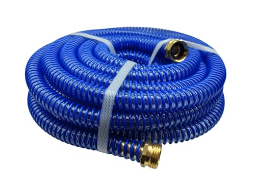 JXHONG Industrial Grade HVLP Flexible Whip Hose, 25 Feet, ID 0.63