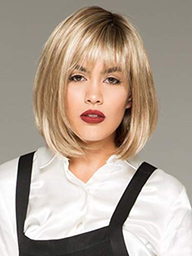 Style Name Paige Petite Cap Color Cinnamon Raisin - 11" Length Classic Bob Pageboy Cut Synthetic Left Monofilament Part Peinado De Paje Bundle W Hairloss Booklet