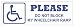 Please do not block my wheelchair ramp vinyl bumper sticker decal