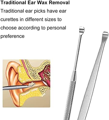 PREZONE Ear Wax Cleaner Resuable Ear Cleaner Kit Ear Cleaner Tool Set with Storage Box Ear Wax Remover Tool Kit with Ear Cleaner and Spring Ear Buds Cleaner - 6 Pc Set 4