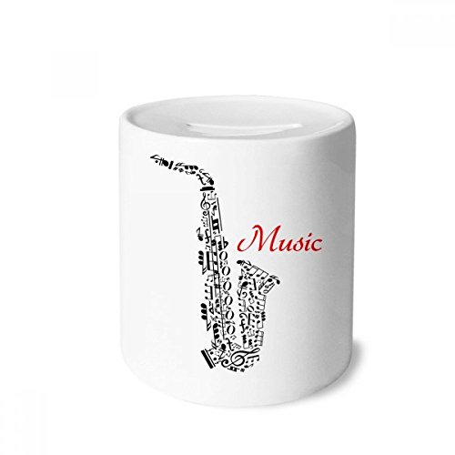 Tirelire sax musique classique pour décorer un bureau d'adulte et ranger sa monnaie