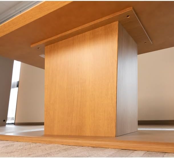 Amazon｜ダイニングテーブル 150 x 90 一枚板調 オーク突板天板 天厚