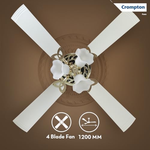 Image of Crompton LUXIAN Uranus 1200 mm (48 inch) Ceiling Fan (Ivory) Star Rated Energy efficient Fans