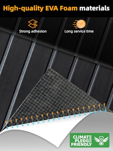 image for FOCEAN Boat Flooring EVA Foam Boat Decking Faux Teak Marine Flooring M