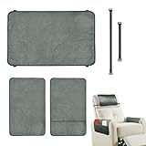 Arm Covers for Couch - Waterproof Recliner Armrest Leather Protector | Furniture Armrest&Headrest Protector Cover for Recliner, Chair, Sofa