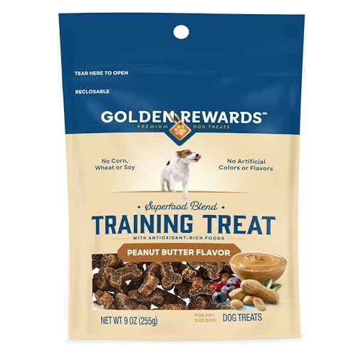 Golden|Rewards Dog Training Treats with Peanut Butter Flavor, 9 oz,