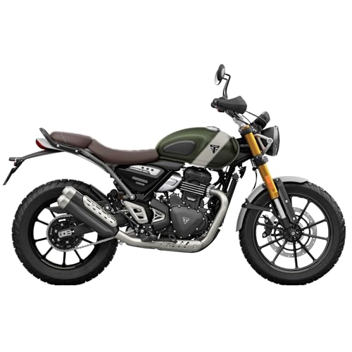 Image of TRIUMPH Scrambler 400 X Bike Matt Khaki Green Booking for Ex-Showroom Price
