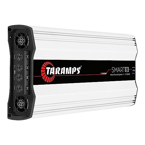 Taramps Smart 8 Monoblock Amplifier 8000 Watts Rms Multi-Impedance Technology 1~2 Ohms 12.6VDC Output Power, Subwoofer Amp Car Audio Class D, Smart 8k
