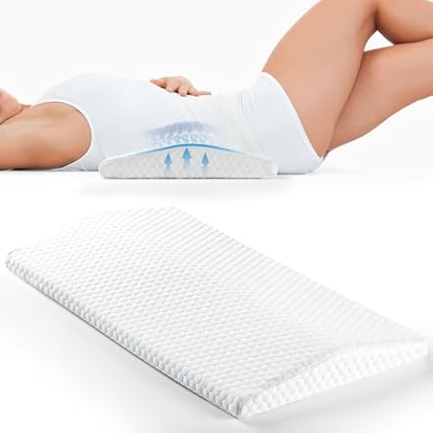 KUDYTR Memory Foam Lumbar Support Pillow Cover