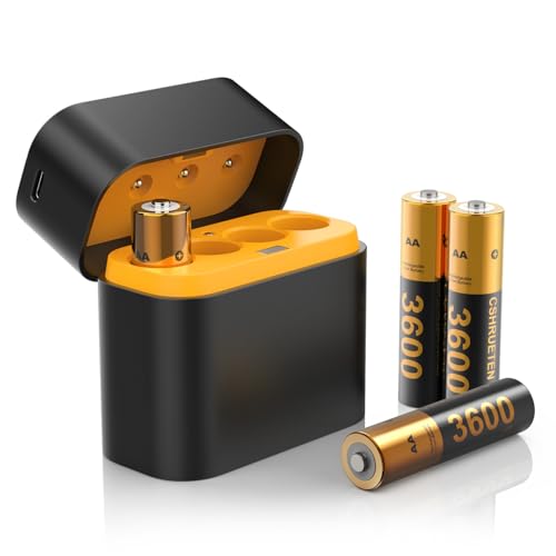 For Meta Quest 2/3/3S Controller Accessories Rechargeable Battery Pack with Charger, 4 Pack 1.5V...