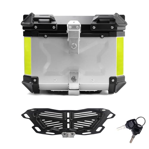 Top Case moto 36L en aluminium avec serrure de sécurité pour scooter et route