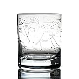 Greenline Goods Whiskey Glass – Northern Summer Sky & Astronomy Constellations – Etched 10 Oz...