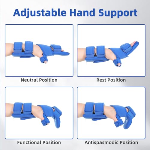 TYYIHUA Resting Hand Splint, Stroke Hand Therapy Equipment, Hand Brace with Finger Support for Stroke Recovery Patients, Carpal Tunnel Syndrome, Arthritis, Tendinitis, Metacarpal Breaks - Thumbnail 6
