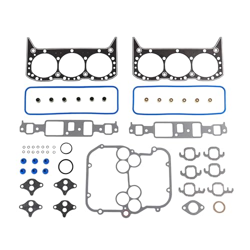 Image of DNJ HGB3127 Engine Cylinder Head Gasket Set with Head Bolt Kit, Complete Repair Set for 1994-1995 Chevrolet Astro 4.3L 262cid V6 OHV