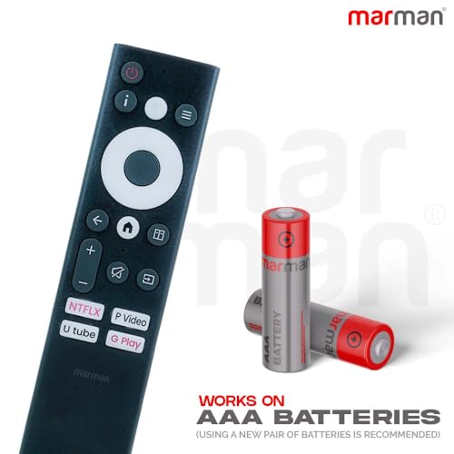 Image of marman Compatible with SENS DWINCI Google Tv Remote Control Original Model SENS43WASUHD SENS55WASUHD Suitable for Smart 4K FHD UHD QLED Android Television - Non Voice Command