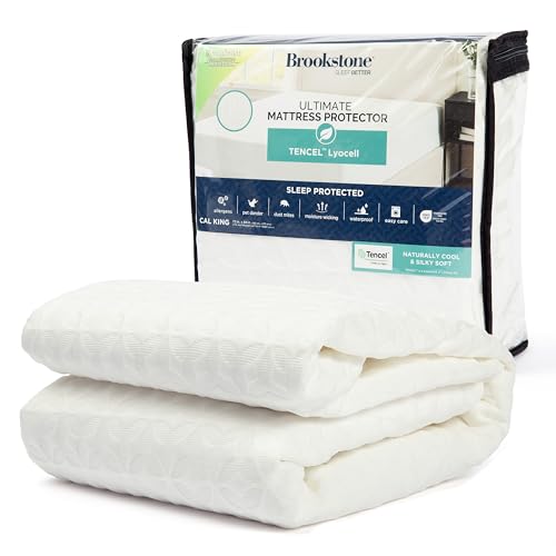 Brookstone Ultimate Tencel Blend Mattress Protector with CleanSense Technology - Mattress Cover...