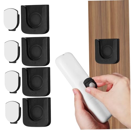 LckCryspho 磁気壁掛けリモコンホルダー 4セット ? 粘着取り付けで省スペース、鍵や小物収納にも対応