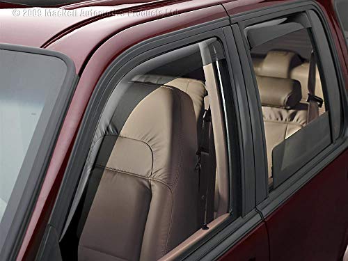 WeatherTech Custom Fit Side Window Deflectors for MKX, Edge - (82430), Front & Rear Set - Dark Tint