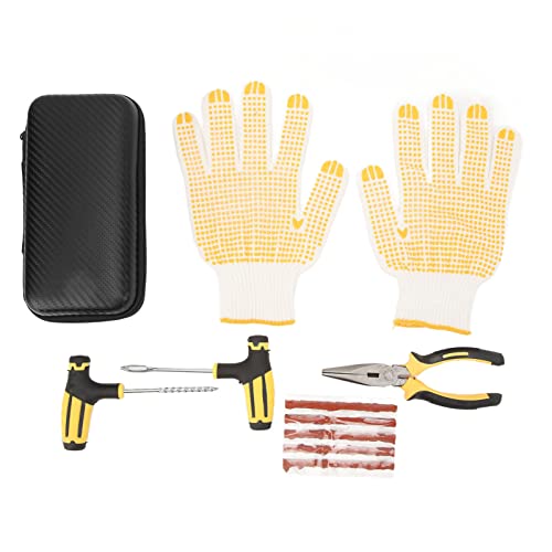 Fahrrad-Reifen-Reparatur-Set, Tubeless-Reifen-Reparatur-Set, Platter Reifen, Pannenstopfen, Notfall-Werkzeug für Auto und Motorrad
