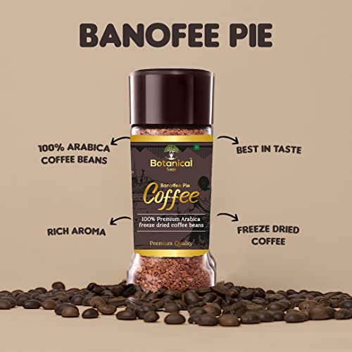 Image of Botanical sage- Banoffee Pie instant coffee | 100% Arabica freeze dried | Flavored coffee | 100g