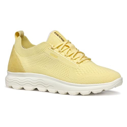 Geox D Spherica A, Zapatillas Mujer, Lt Yellow, 40 EU