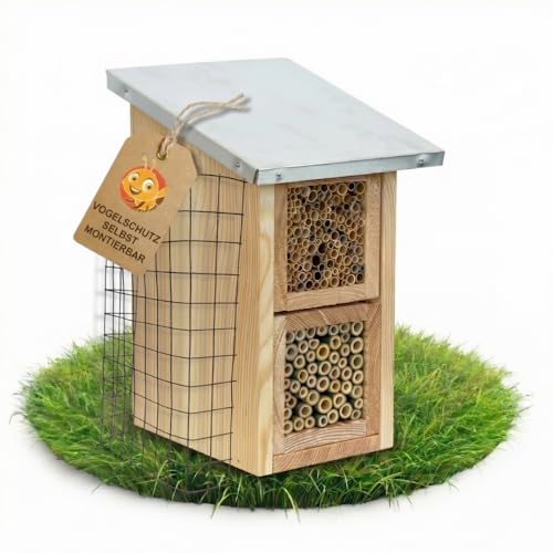 Beesi Insektenhaus zum Hängen – Nisthilfe Wildbienen mit...