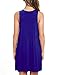 HAOMEILI Women's Sleeveless Pockets Casual Swing T-Shirt Summer Dresses L Royal Blue